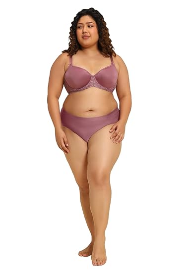Van Heusen Women’s Nylon Padded Wired Spacer Cup Bra – Ultra-Light Cups, Full Coverage, No-Spill Comfort